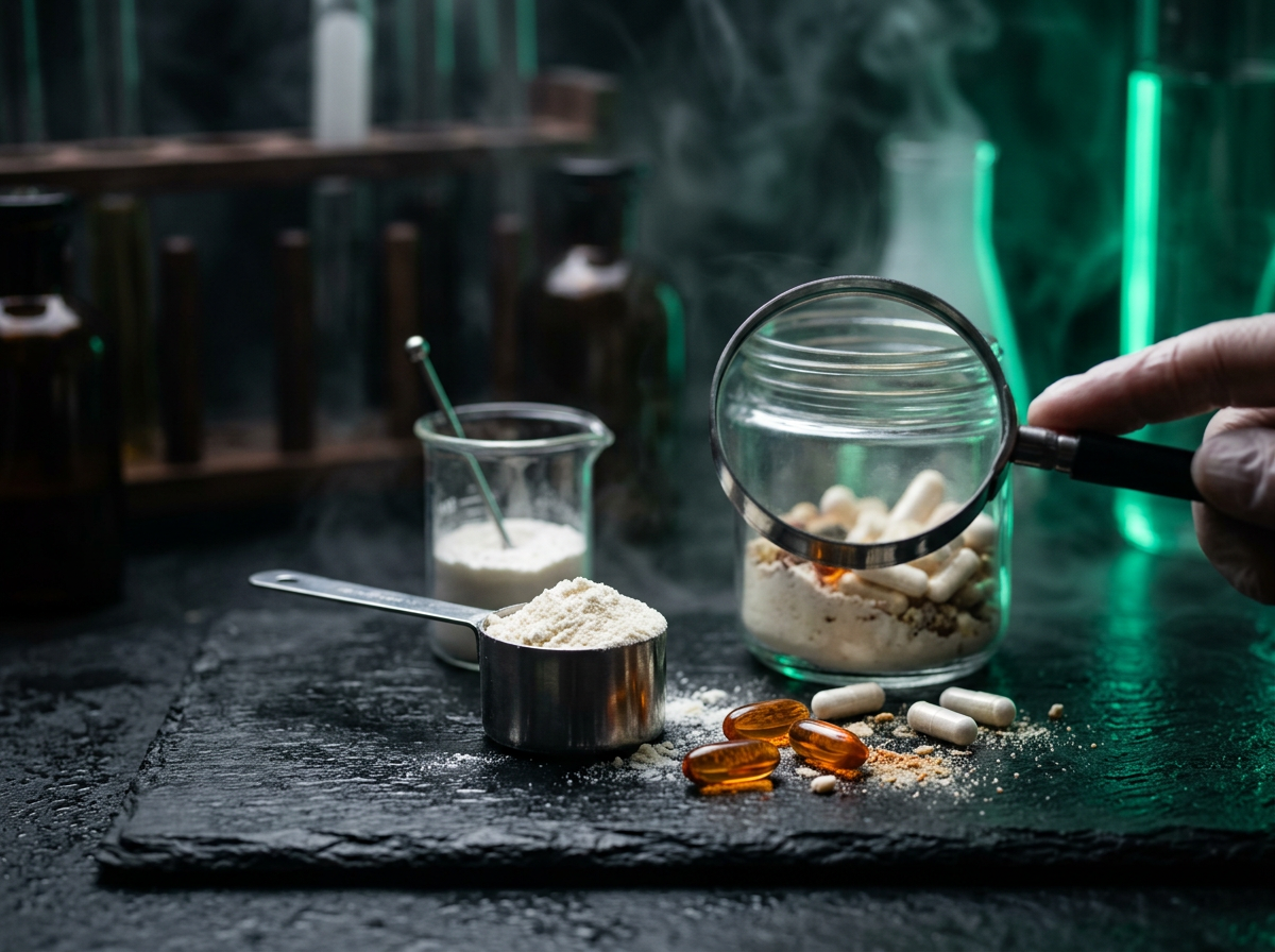 Analyse d'ingrédients de compléments en laboratoire